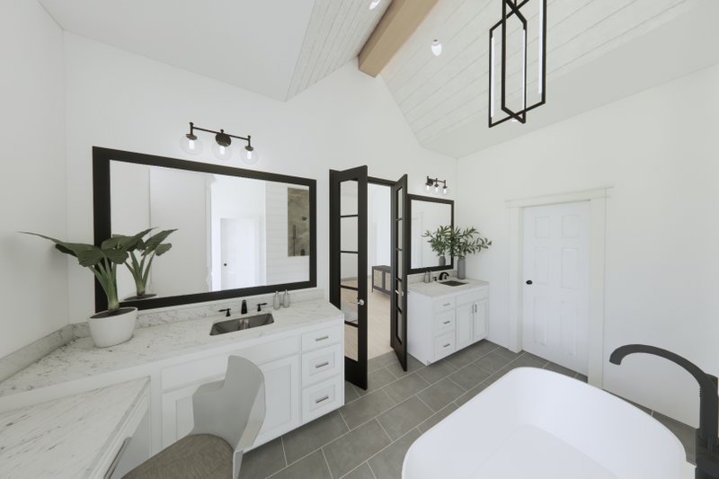 Dream House Plan - Interior - Master Bathroom 1 for Farmhouse House Plan #1074-84 - 4 bed, 3.5 bath