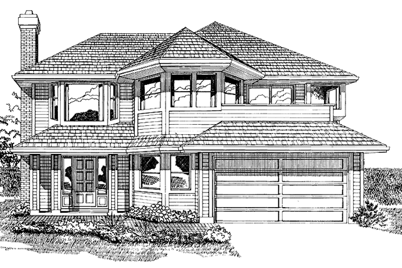 Home Plan - Country Exterior - Front Elevation Plan #47-727