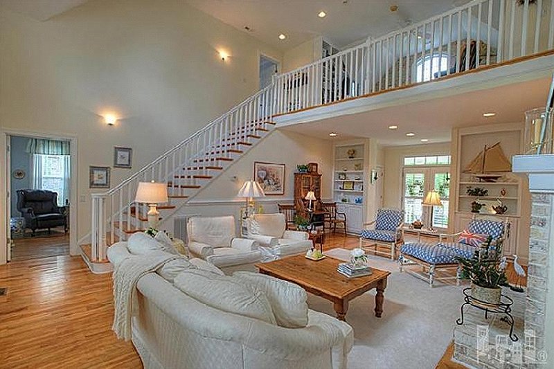 Architectural House Design - Great Room - 2600 square foot Southern home