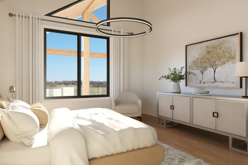 House Plan Design - Interior - Master Bedroom 1 for Barndominium House Plan #1064-311 - 2 bed, 2 bath