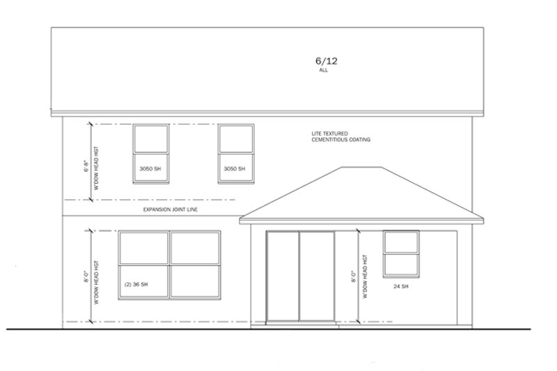 Home Plan - Exterior - Rear Elevation for Traditional House Plan #1058-21 - 4 bed, 2.5 bath