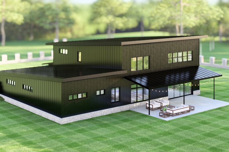 Dream House Plan - Exterior - Other Elevation 5 for Barndominium House Plan #1064-372 - 3 bed, 3 bath