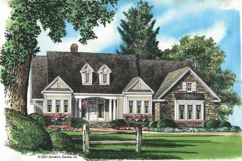 Home Plan - Ranch Exterior - Front Elevation Plan #929-617