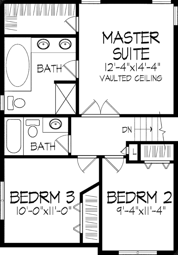 Home Plan - European Floor Plan - Upper Floor Plan #51-731
