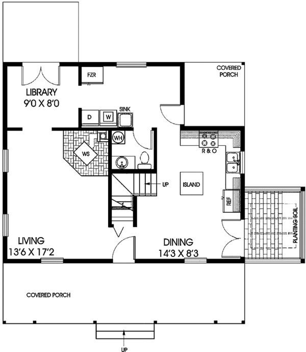 House Plan Design - Traditional Floor Plan - Main Floor Plan #60-894