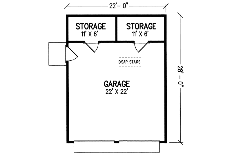 Home Plan - Floor Plan - Main Floor House Plan #45-446, 0 bath