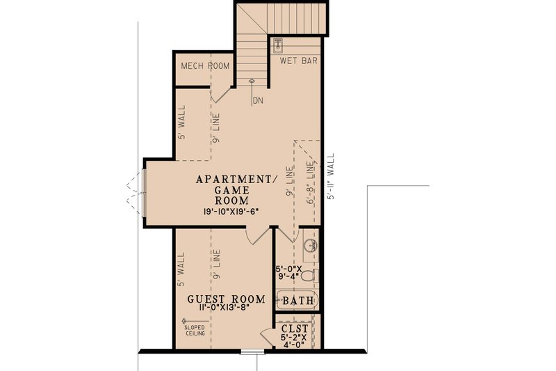 Architectural House Design - Floor Plan - Upper Floor for European House Plan #923-439 - 6 bed, 6.5 bath