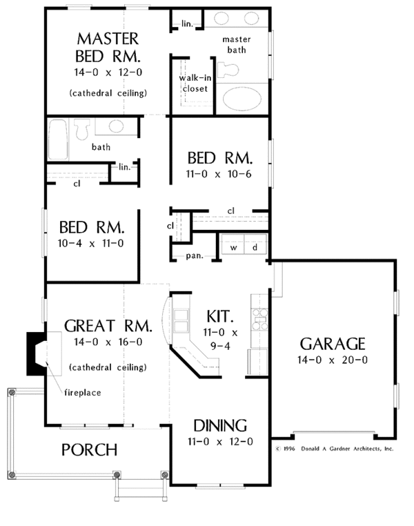 Architectural House Design - Country Floor Plan - Main Floor Plan #929-390