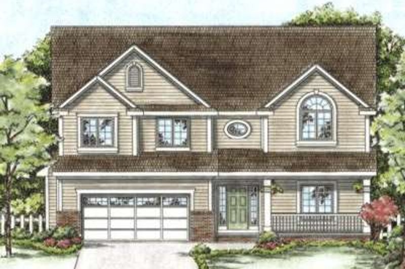 Home Plan - Exterior - Front Elevation 3 for Country House Plan #20-1665 - 4 bed, 4 bath
