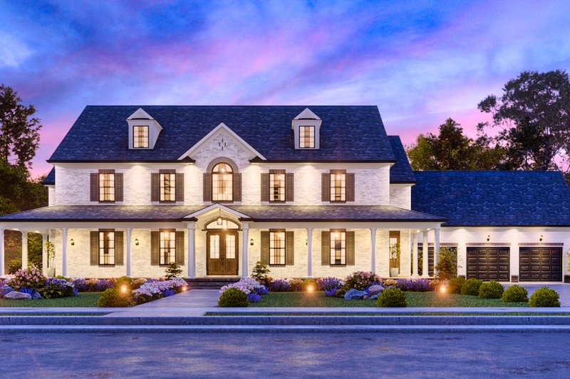 Dream House Plan - Exterior - Front Elevation 10 for Traditional House Plan #54-720 - 6 bed, 4 bath