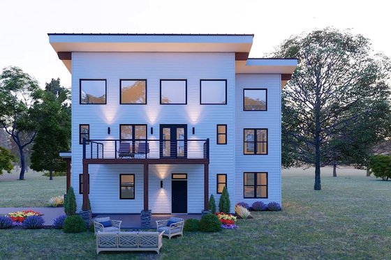 Exterior - Other Elevation for Contemporary House Plan #932-1223 - 3 bed, 3.5 bath