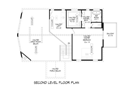 Floor Plan - Upper Floor for Country House Plan #932-658 - 4 bed, 3 bath