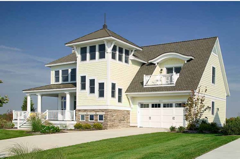House Plan Design - Exterior - Front Elevation 3 for Country House Plan #928-98 - 4 bed, 3.5 bath