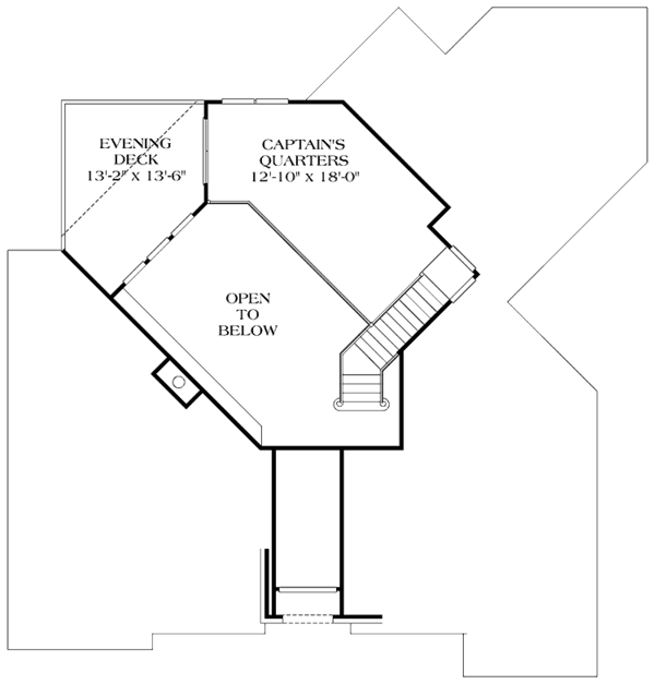 Home Plan - Traditional Floor Plan - Upper Floor Plan #453-134