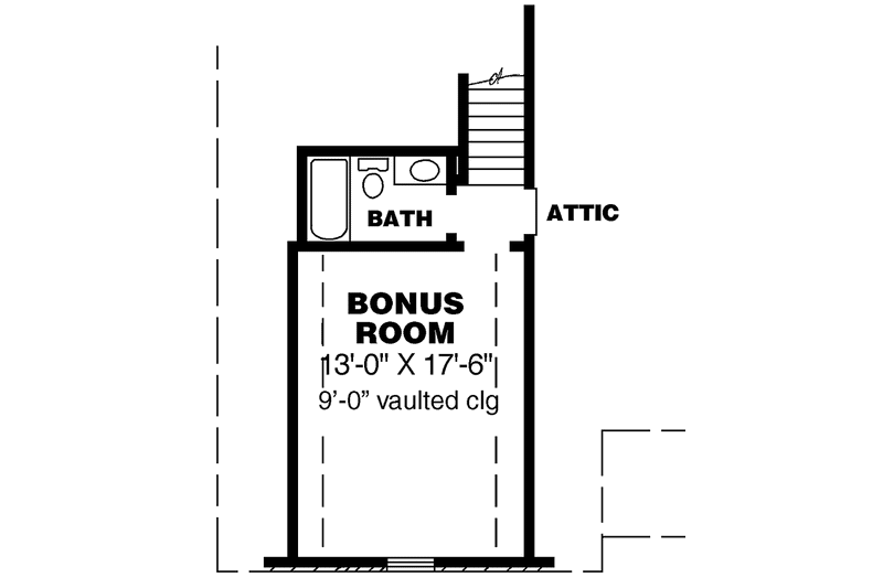 Home Plan - Floor Plan - Upper Floor for Country House Plan #34-263 - 3 bed, 2 bath