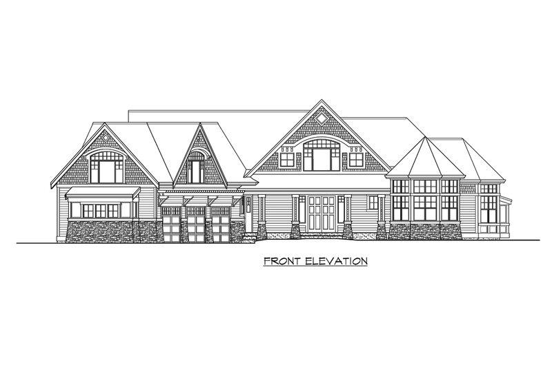 Dream House Plan - Exterior - Other Elevation for Craftsman House Plan #132-177 - 4 bed, 4.5 bath