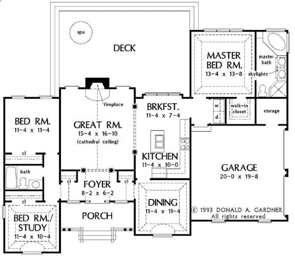 Dream House Plan - Country Floor Plan - Main Floor Plan #929-168