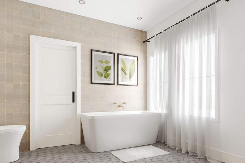 Architectural House Design - Interior - Bathroom 1 for Farmhouse House Plan #23-2788 - 3 bed, 2.5 bath