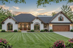 Architectural House Design - Farmhouse Exterior - Front Elevation Plan #21-547