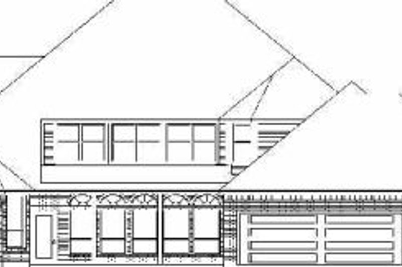 Home Plan - Exterior - Rear Elevation for Traditional House Plan #84-154 - 4 bed, 3.5 bath