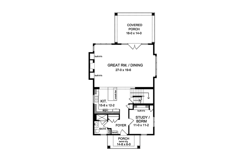 Dream House Plan - Floor Plan - Main Floor for Colonial House Plan #1010-127 - 3 bed, 3 bath