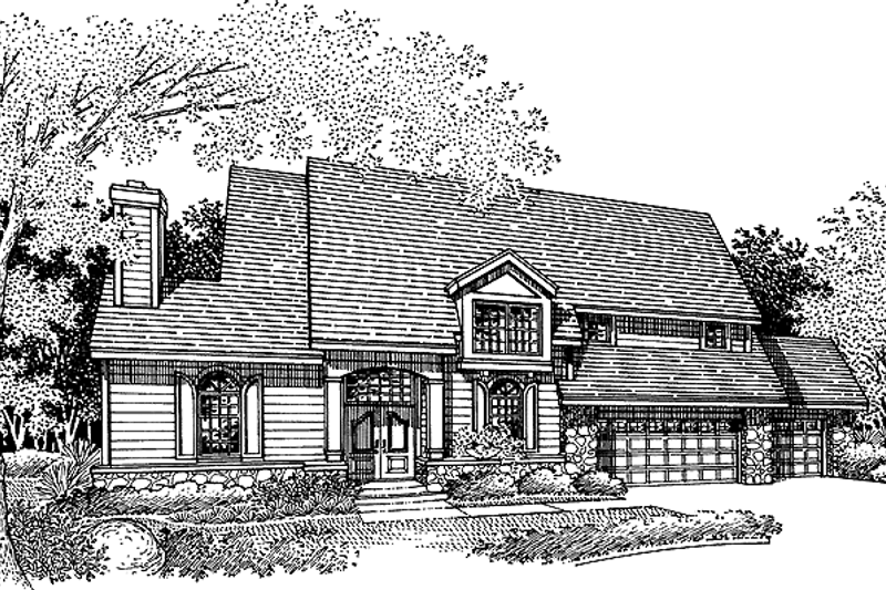 Home Plan - Traditional Exterior - Front Elevation Plan #320-539