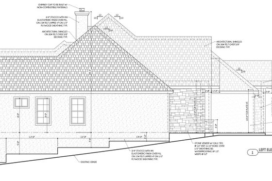 Exterior - Other Elevation for European House Plan #1110-32 - 4 bed, 3 bath