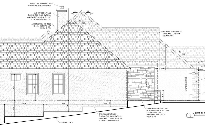 Dream House Plan - Exterior - Other Elevation for European House Plan #1110-32 - 4 bed, 3 bath
