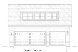 Exterior - Front Elevation 3 for Traditional House Plan #932-479, 0 bath