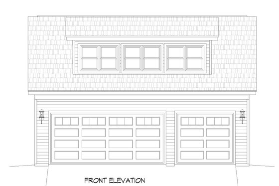 Exterior - Front Elevation 3 for Traditional House Plan #932-479, 0 bath