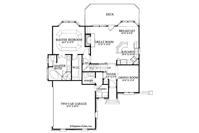 Dream House Plan - Floor Plan - Main Floor for Traditional House Plan #429-118 - 3 bed, 2.5 bath