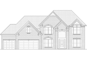 Dream House Plan - Exterior - Front Elevation for Classical House Plan #328-384 - 4 bed, 3.5 bath