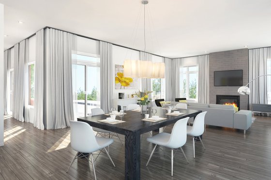 Interior - Dining Room 1 for Contemporary House Plan #23-2314 - 4 bed, 3 bath