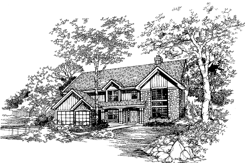 House Plan Design - Traditional Exterior - Front Elevation Plan #320-939