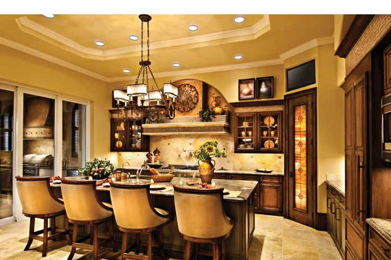 House Design - Interior - Kitchen 3 for Mediterranean House Plan #930-440 - 5 bed, 5.5 bath