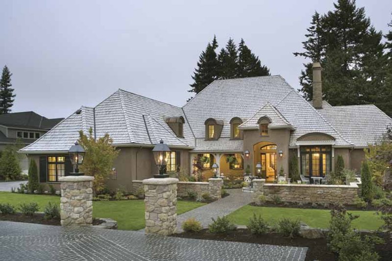 Dream House Plan - Exterior - Front Elevation 4 for European House Plan #48-878 - 4 bed, 3.5 bath