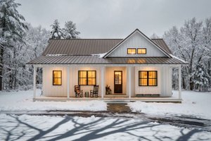 Architectural House Design - Farmhouse Exterior - Front Elevation Plan #1105-16