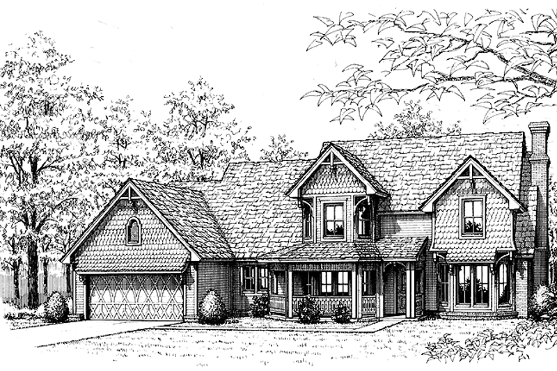 Home Plan - Country Exterior - Front Elevation Plan #310-1112