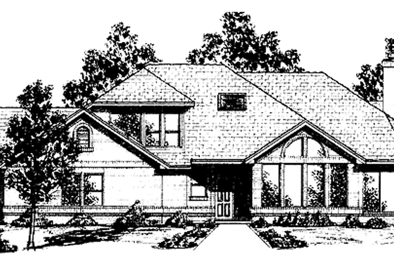 Home Plan - Exterior - Front Elevation 3 for Contemporary House Plan #52-274 - 3 bed, 3.5 bath