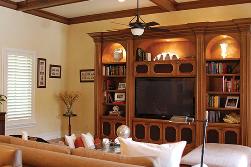 House Design - Interior - Family Room 2 for Mediterranean House Plan #1058-11 - 5 bed, 5 bath