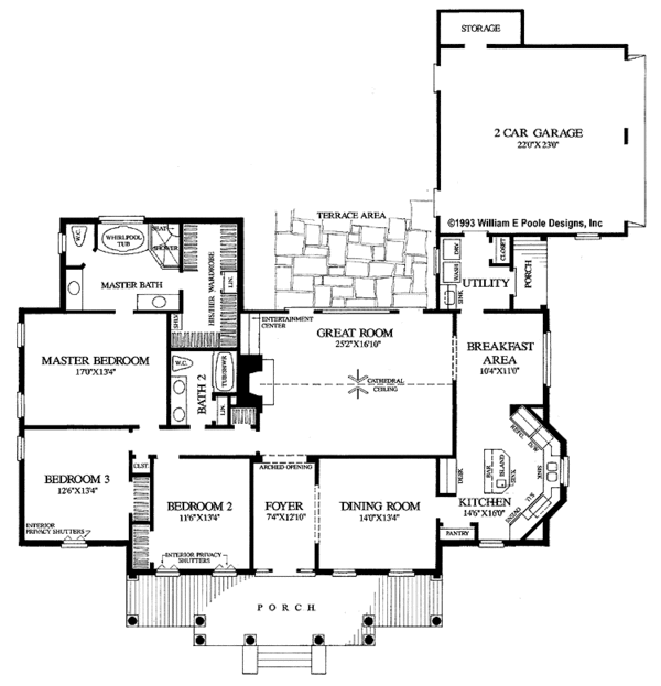 Home Plan - Classical Floor Plan - Main Floor Plan #137-331