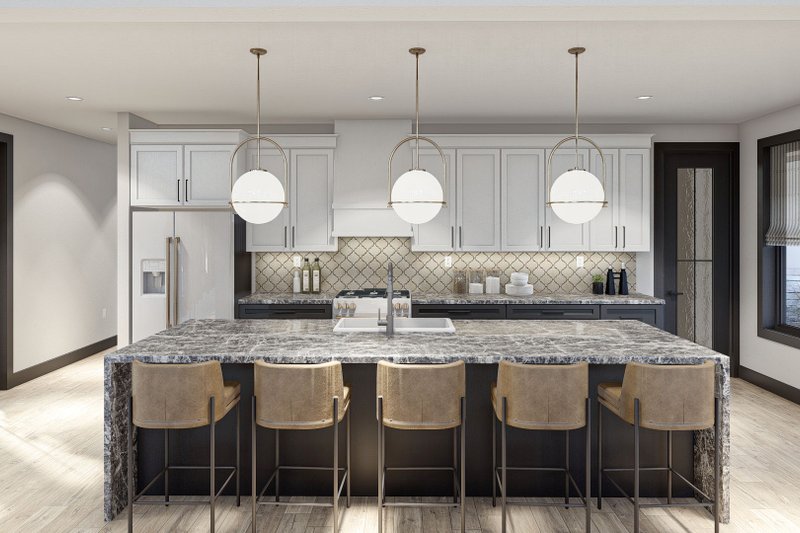 Home Plan - Interior - Kitchen for Barndominium House Plan #455-544 - 3 bed, 2.5 bath
