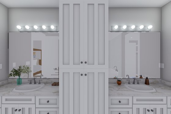 Interior - Master Bathroom 1 for Farmhouse House Plan #1060-169 - 3 bed, 2.5 bath