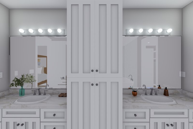 Home Plan - Interior - Master Bathroom 1 for Farmhouse House Plan #1060-169 - 3 bed, 2.5 bath