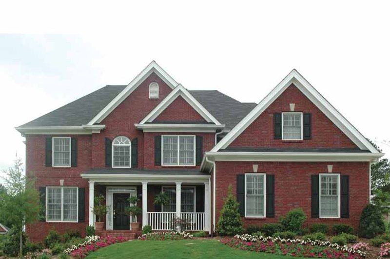 House Blueprint - Exterior - Front Elevation 3 for Traditional House Plan #54-307 - 4 bed, 2.5 bath
