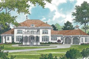 Architectural House Design - Mediterranean Exterior - Front Elevation Plan #453-440