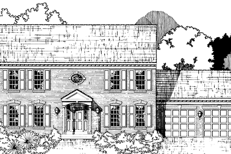 House Blueprint - Classical Exterior - Front Elevation Plan #953-10