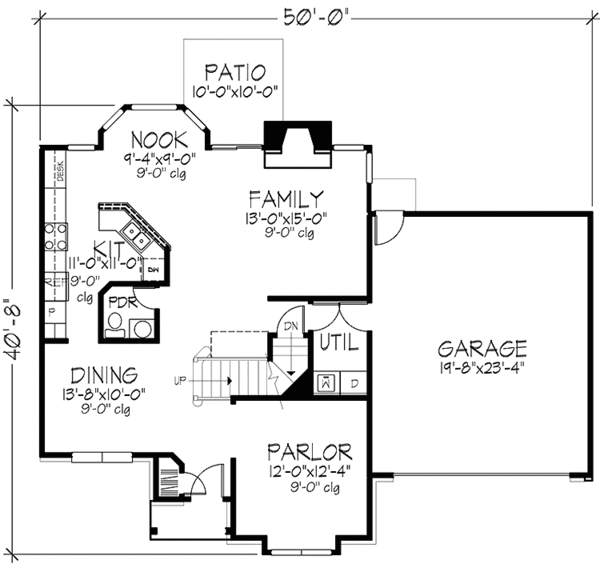 Home Plan - Prairie Floor Plan - Main Floor Plan #320-1417