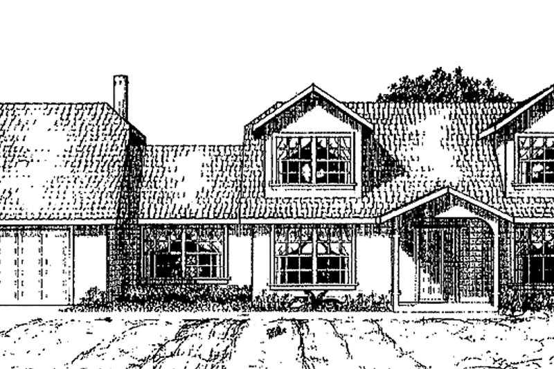 Dream House Plan - Bungalow Exterior - Front Elevation Plan #60-760