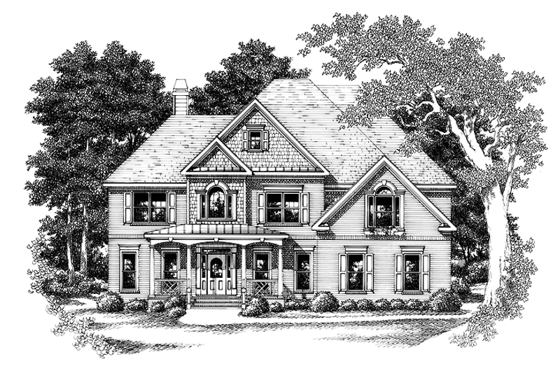 Home Plan - Exterior - Front Elevation 3 for Victorian House Plan #927-542 - 4 bed, 3.5 bath